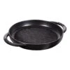 Staub Pure Grill 23 Cm, Rund, Schwarz, Gusseisen -Staub Geschäft 40511 520 0 1