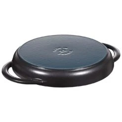Alternative view of Staub Pure Grill 23 Cm, Rund, Schwarz, Gusseisen