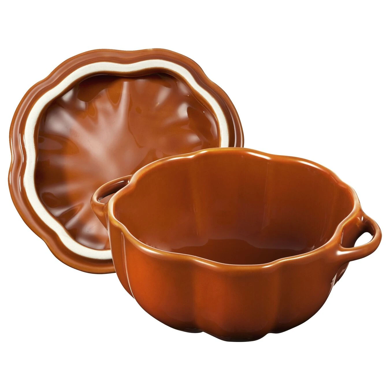 Staub Kürbis Cocotte 12 Cm, Kürbis, Zimt, Keramik 4 Staub Kürbis Cocotte 12 Cm, Kürbis, Zimt, Keramik – Bild 2