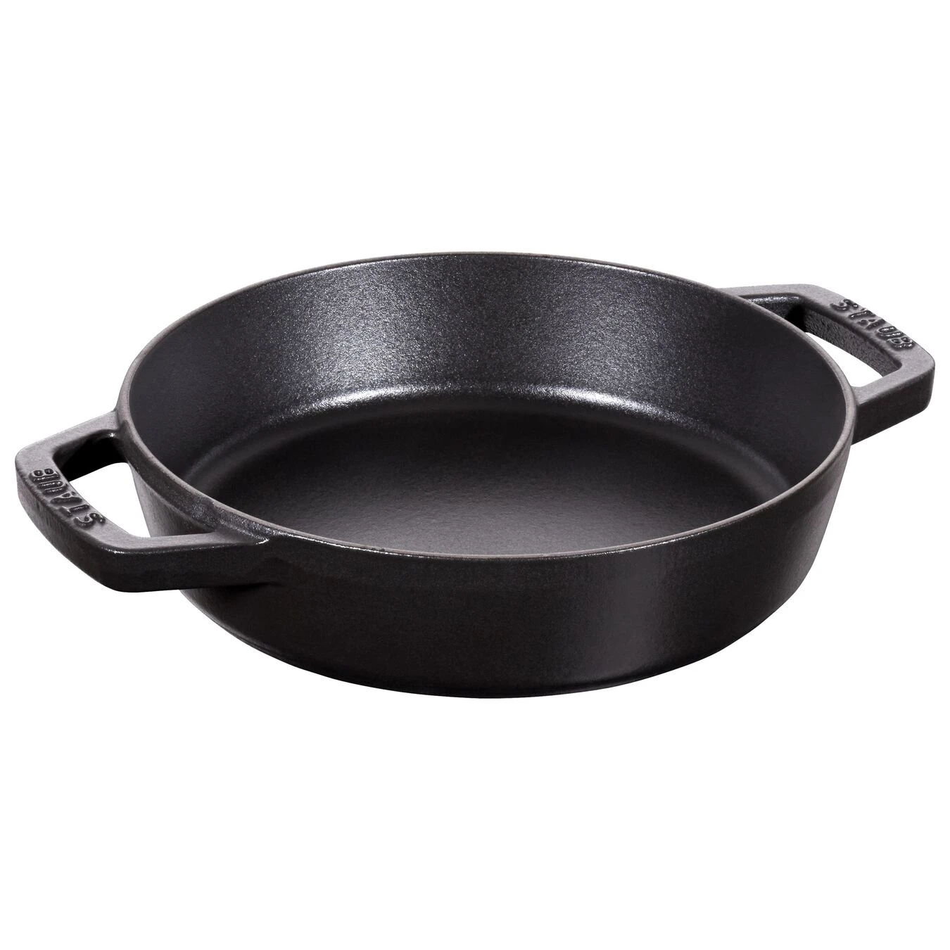 Staub Bratpfanne Mit 2 Griffen 20 Cm, Gusseisen, Schwarz 3 Staub Bratpfanne Mit 2 Griffen 20 Cm, Gusseisen, Schwarz