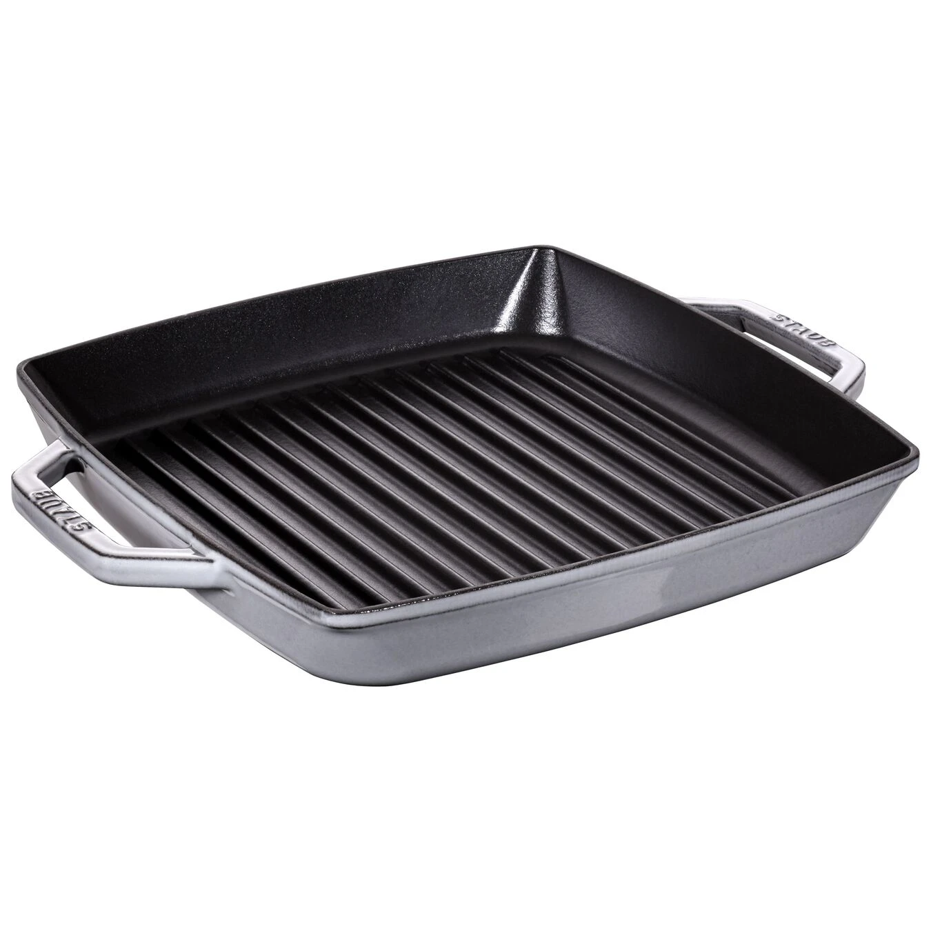 Staub Grillpfanne 28 X 28 Cm, Gusseisen, Graphit-Grau 3 Staub Grillpfanne 28 X 28 Cm, Gusseisen, Graphit-Grau