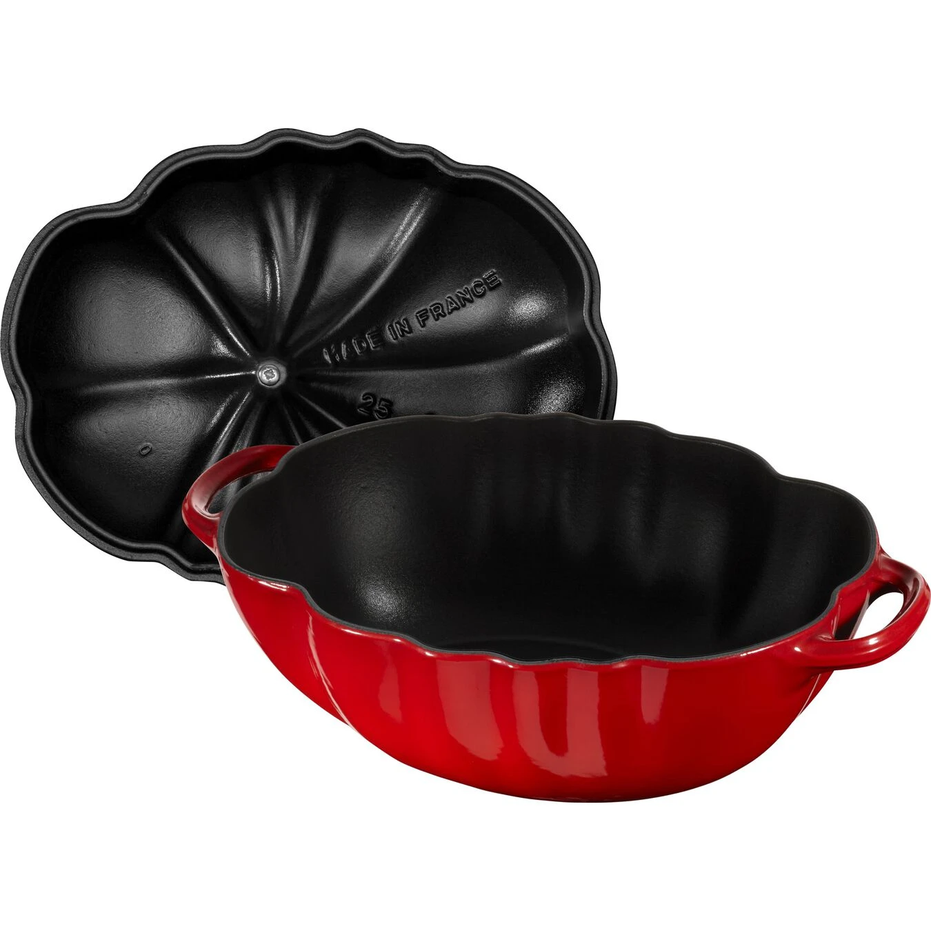 Staub Cocotte 25 Cm, Tomate, Kirsch-Rot, Gusseisen – Bild 6