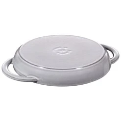 Alternative view of Staub Pure Grill 23 Cm, Rund, Graphit-Grau, Gusseisen