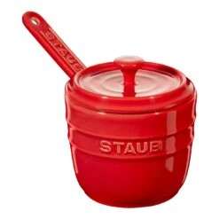 Staub Zuckerdose 9 Cm, Keramik, Kirsch-Rot