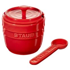 Alternative view of Staub Zuckerdose 9 Cm, Keramik, Kirsch-Rot