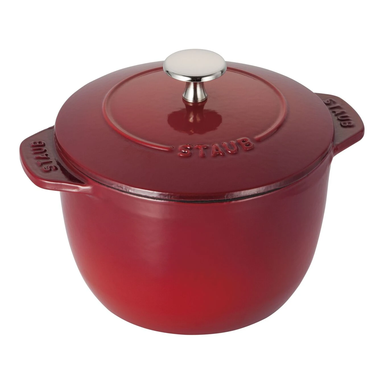 Staub Reis-Cocotte 16 Cm, Rund, Kirsch-Rot, Gusseisen 3 Staub Reis-Cocotte 16 Cm, Rund, Kirsch-Rot, Gusseisen