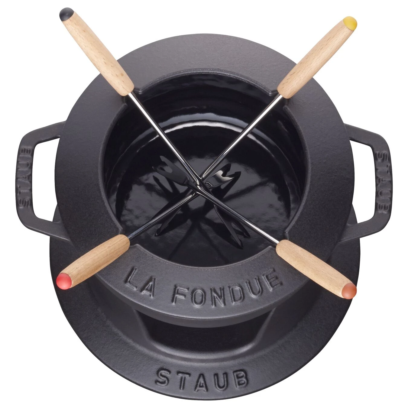 Staub Fondue Set 16 Cm, Schwarz 5 Staub Fondue Set 16 Cm, Schwarz – Bild 3