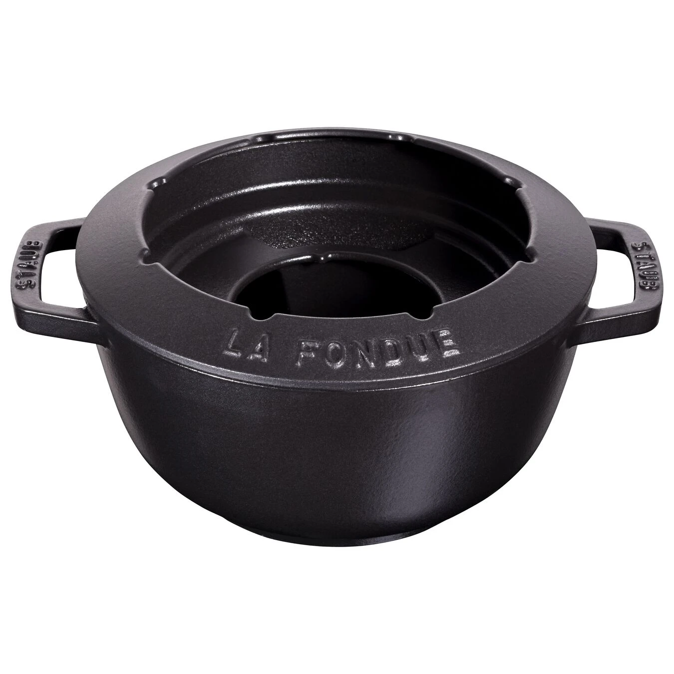 Staub Fondue Set 20 Cm, Schwarz 4 Staub Fondue Set 20 Cm, Schwarz – Bild 2