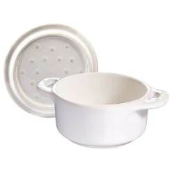 Staub Mini Cocotte 10 Cm, Rund, Elfenbein-Weiß, Keramik 11 Staub Mini Cocotte 10 Cm, Rund, Elfenbein-Weiß, Keramik -Staub Geschäft 40511 997 0 3