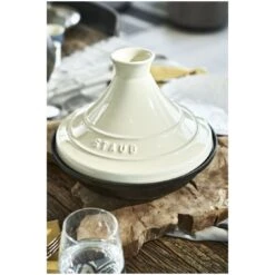 Staub Tajine 28 Cm, Gusseisen, Cream -Staub Geschäft 424418362