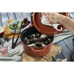 Staub Cocotte 28 Cm, Rund, Zimt, Gusseisen -Staub Geschäft 424418892