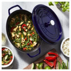 Staub Cocotte 31 Cm, Oval, Dunkelblau, Gusseisen 13 Staub Cocotte 31 Cm, Oval, Dunkelblau, Gusseisen -Staub Geschäft 750032555