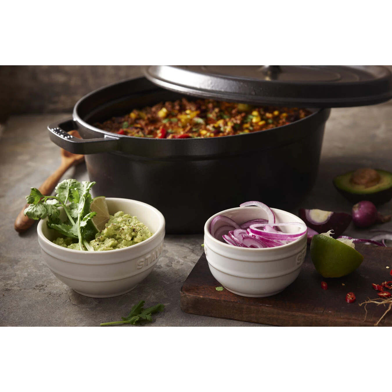 Staub Cocotte 41 Cm, Oval, Schwarz, Gusseisen 7 Staub Cocotte 41 Cm, Oval, Schwarz, Gusseisen – Bild 5