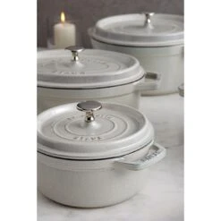 Staub Cocotte 20 Cm, Rund, Weisser Trüffel, Gusseisen 13 Staub Cocotte 20 Cm, Rund, Weisser Trüffel, Gusseisen -Staub Geschäft 750037881