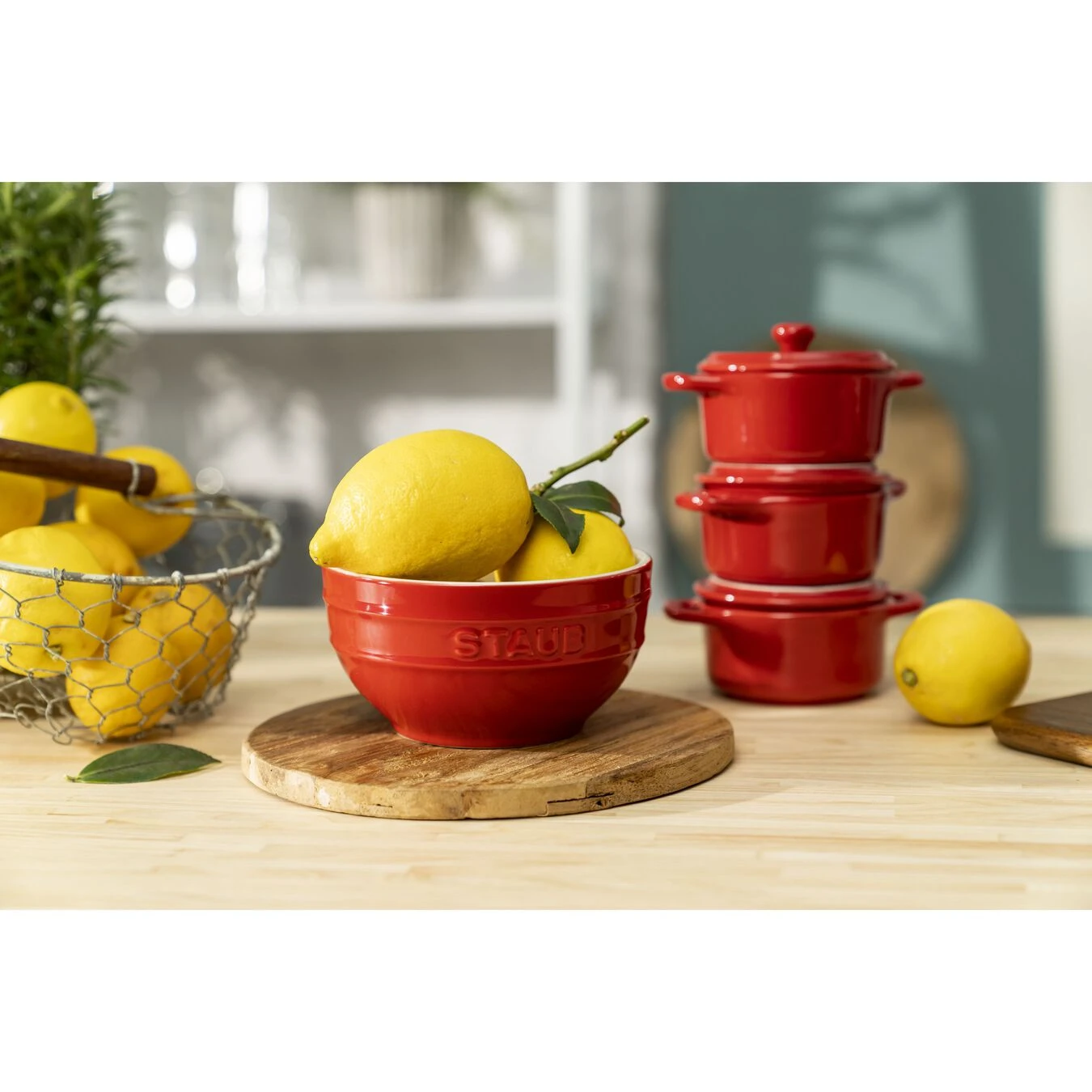 Staub Schüssel 12 Cm, Keramik, Kirsch-Rot 5 Staub Schüssel 12 Cm, Keramik, Kirsch-Rot – Bild 3