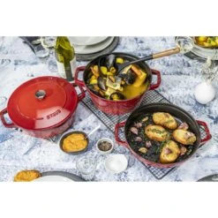 Staub Kochtopfset 3-tlg, Gusseisen -Staub Geschäft 750050191