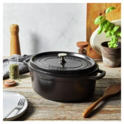 Staub Cocotte 31 Cm, Oval, Schwarz, Gusseisen 13 Staub Cocotte 31 Cm, Oval, Schwarz, Gusseisen -Staub Geschäft 750058440